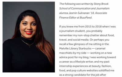 Jasmin Suknanan ‘18: How the Pandemic Changed My Career Path