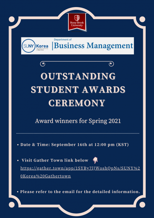 Spring 2021 Outstanding Student Awards Ceremony image