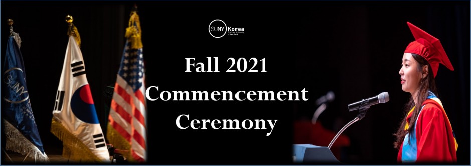 SUNY Korea Fall 2021 Commencement on Saturday, December 18, 2021 image