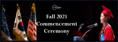 SUNY Korea Fall 2021 Commencement on Saturday, December 18, 2021 이미지