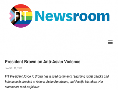 President Brown on Anti-Asian Violence