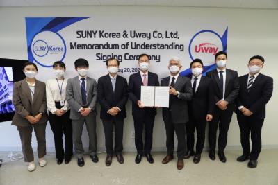 SUNY Korea Signs an MOU Agreement with Uway Apply