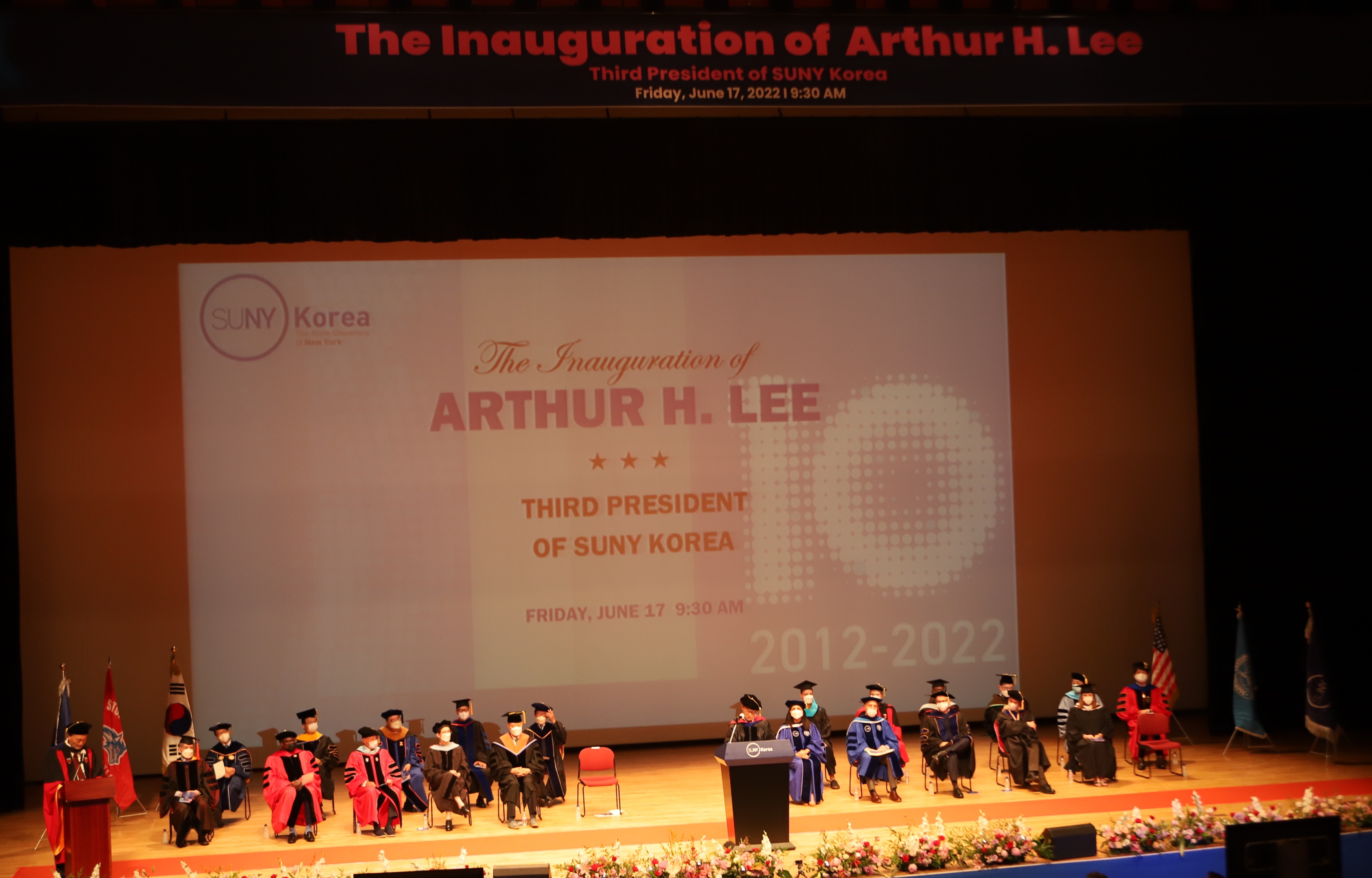 The Inauguration Ceremony of Arthur H. Lee was Held image