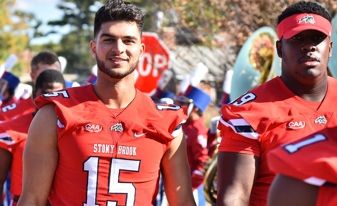 A Stony Brook American football Player